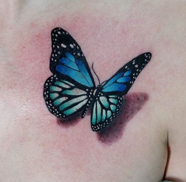 Butterfly Tattoo Design by Angelo Tiffe