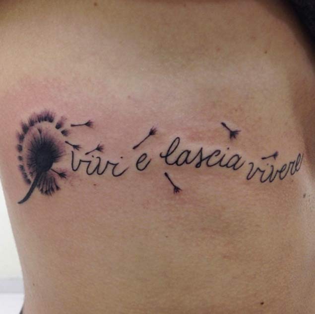 Live and let live Tattoo by Skink