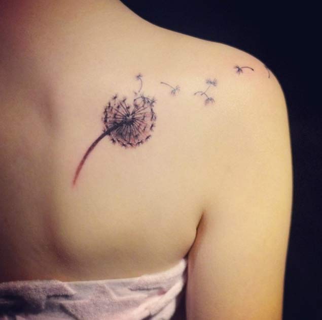 Dandelion Seed Tattoo by Grain