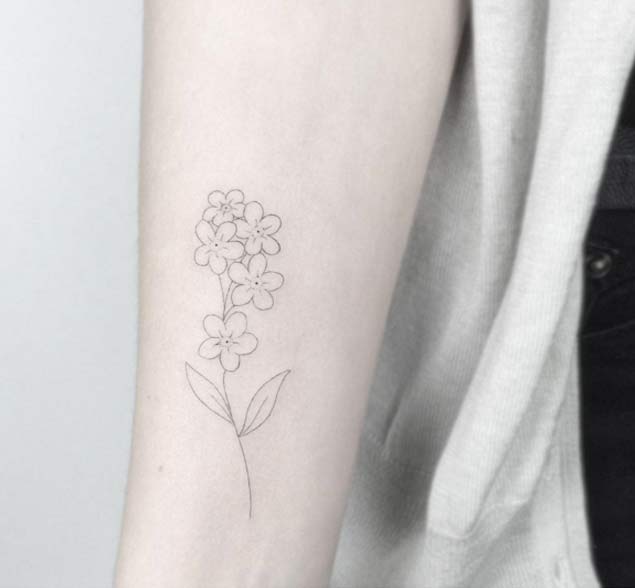 Minimalistic Flower Tattoos For Women Tattooblend