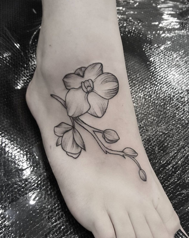 Orchid Tattoo by Eloise Entraigues