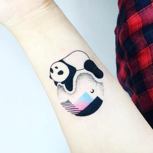 Panda Tattoo by IDA
