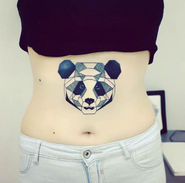 Panda Tattoo by Anna Yershova