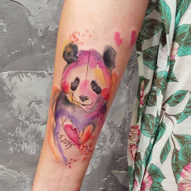 Panda Tattoo Design by Simona Blanar 