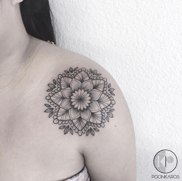 Shoulder Tattoo Design by Karry Ka-Ying
