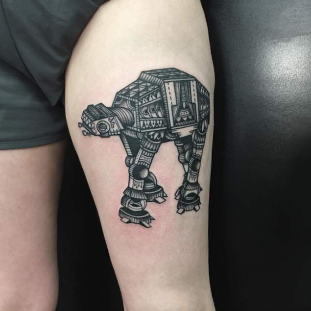 AT-AT Star Wars Tattoo by Ishi Neve