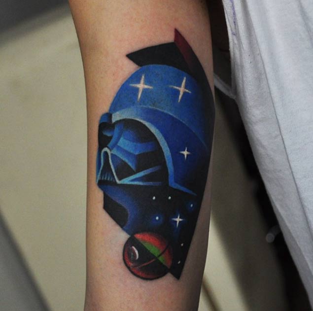 Vader Star Wars Tattoo by David Cote