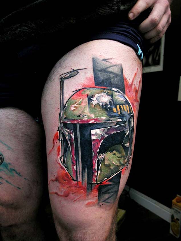 Star Wars Boba Fett Tattoo Design by Uncl Paul Knows