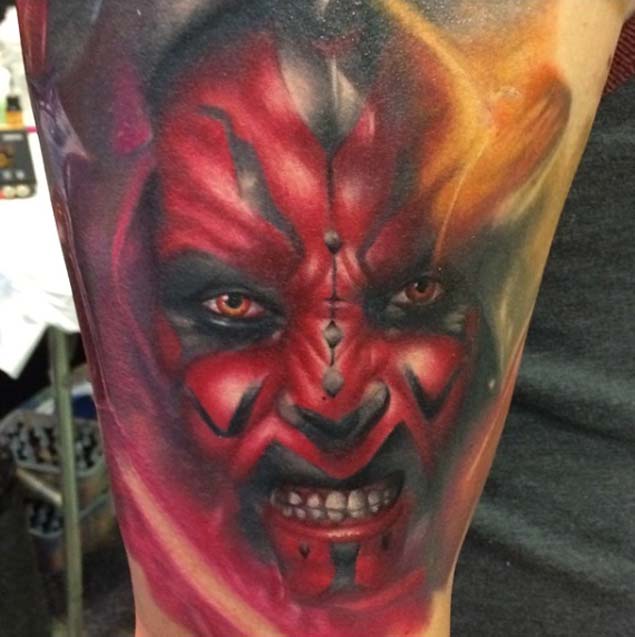 Sith Lord Star Wars Tattoo by Kyle Cotterman
