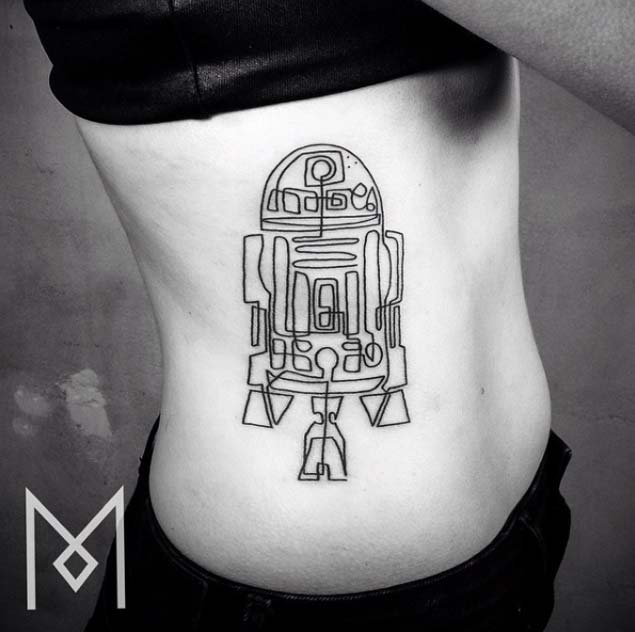 R2D2 Star Wars Tattoo by Mo Ganji
