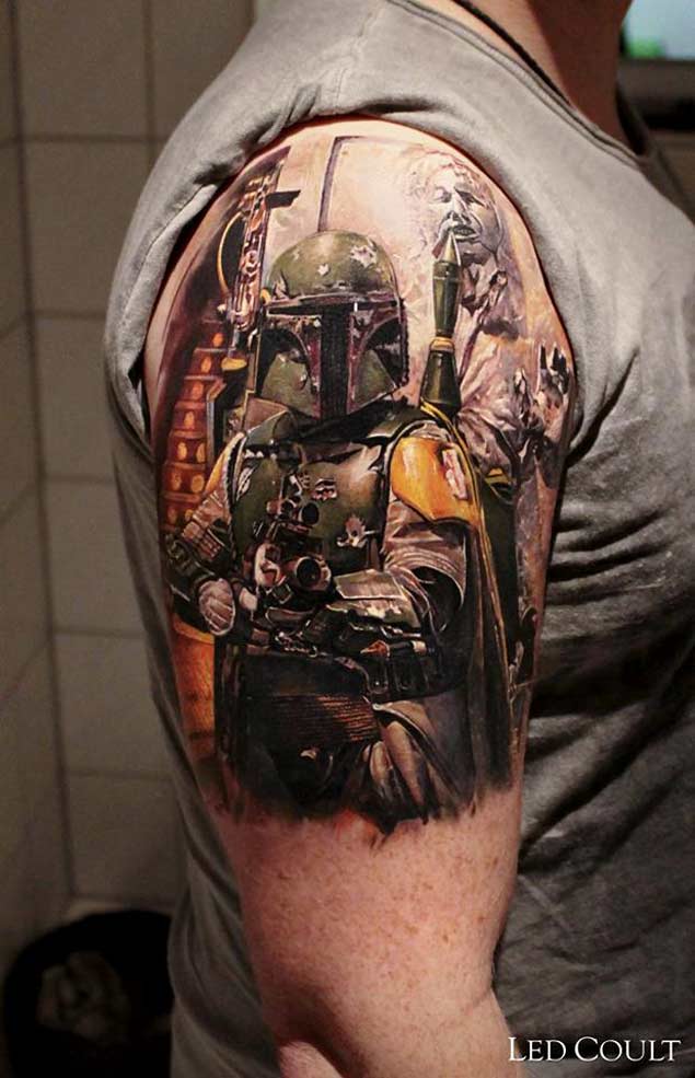 Boba Fett Star Wars Tattoo by Led Coult