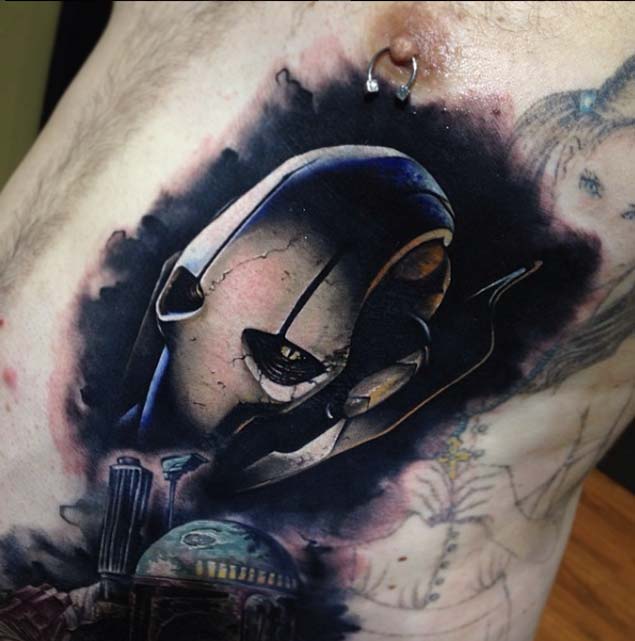 General Grievous Star Wars Tattoo by Benjamin Laukis