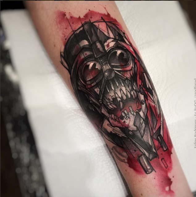 Darth Vader Star Wars Tattoo by Felipe
