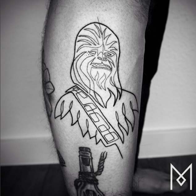 Chewbacca Star Wars Tattoo by Mo Ganji
