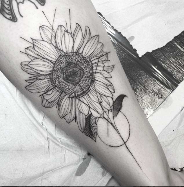 40 Fantastic Sunflower Tattoos That Will Inspire You To Get Inked - TattooBlend