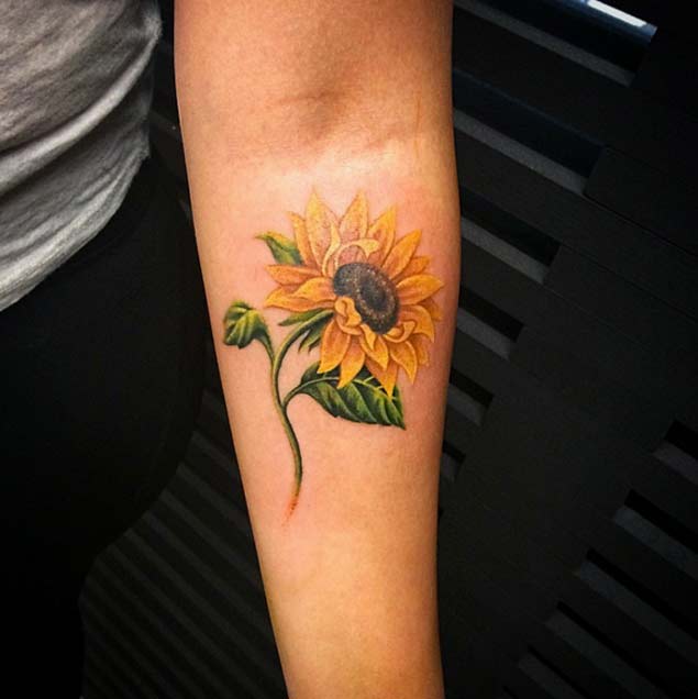 sunflower-tattoo-design