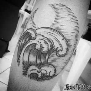 60 of the Best Wave Tattoos You'll Ever See - TattooBlend