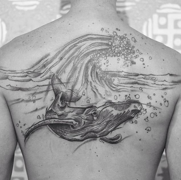 Wave Tattoo by Andre Cruz