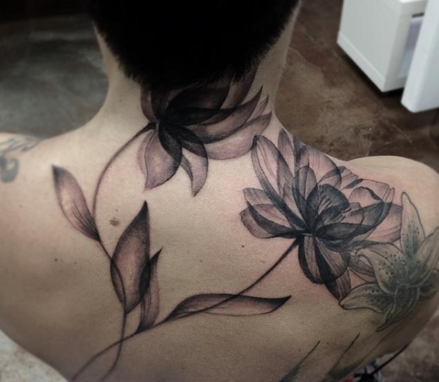 X-ray Floral Tattoo by Moorea Hum