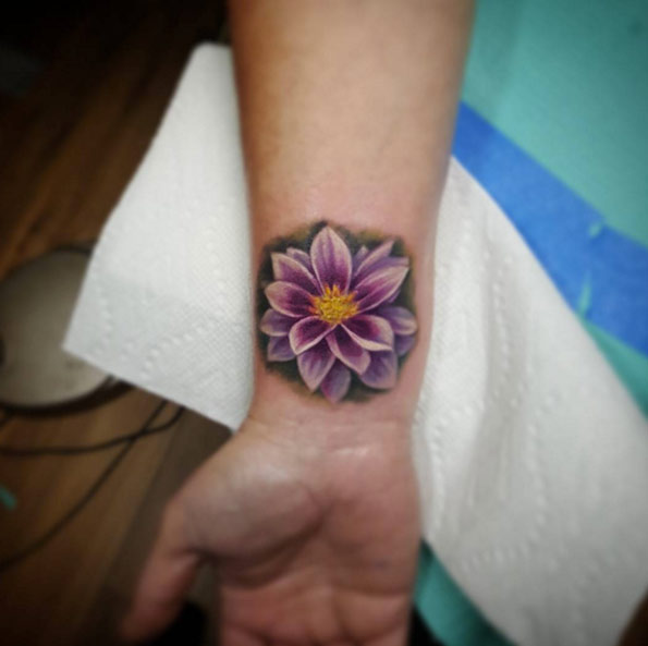 Floral Wrist Tattoo by Char Mcgaughy