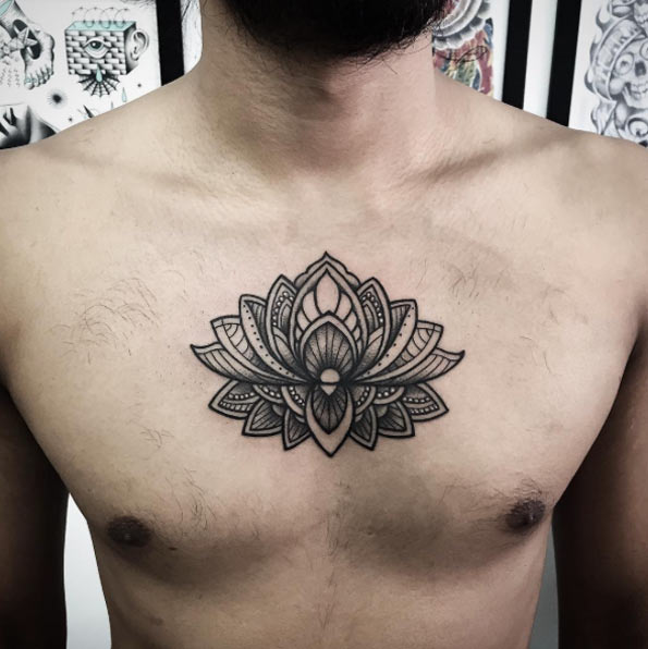 Mandala Lotus Tattoo by Ishi Neve