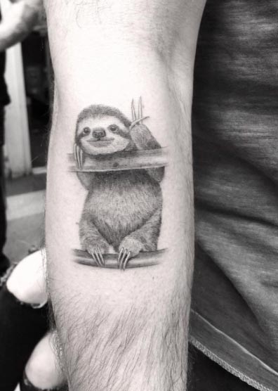 Sloth Tattoo by Doctor Woo