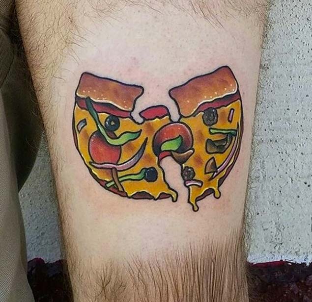 Wu-Tang Pizza Tattoo by Ry-Tang