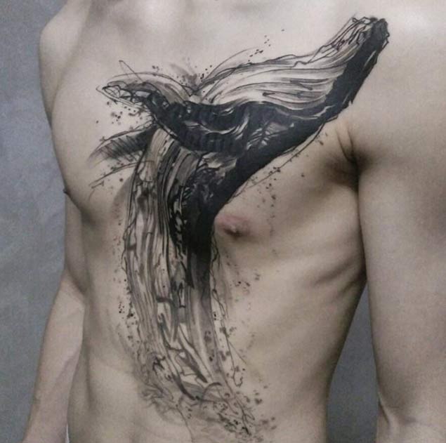 Humpback Whale Tattoo by Ael Lim 