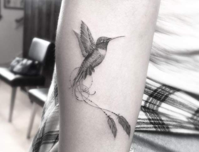 Hummingbird Tattoo by Doctor Woo