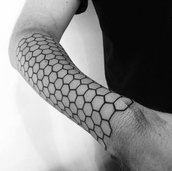 Honeycomb Half Sleeve by Alvaro Flores