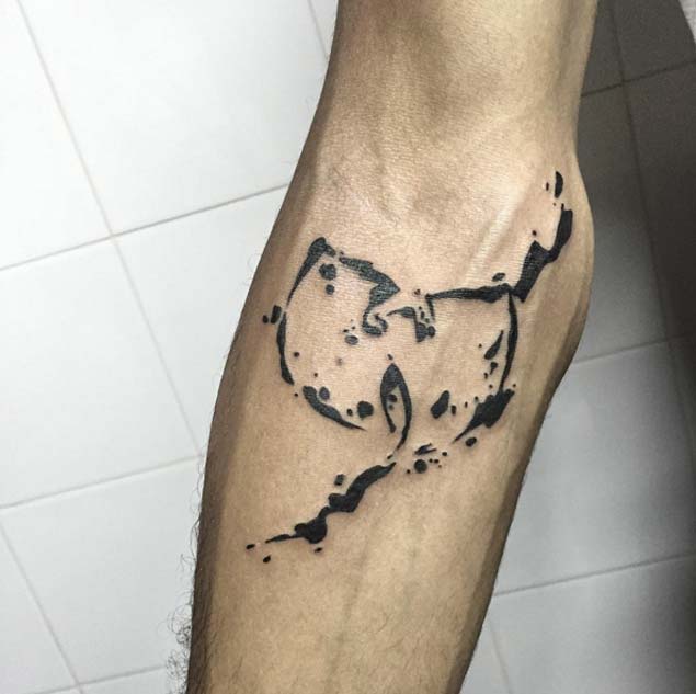 Abstract Wu-Tang Tattoo by Nickolas Avgeris