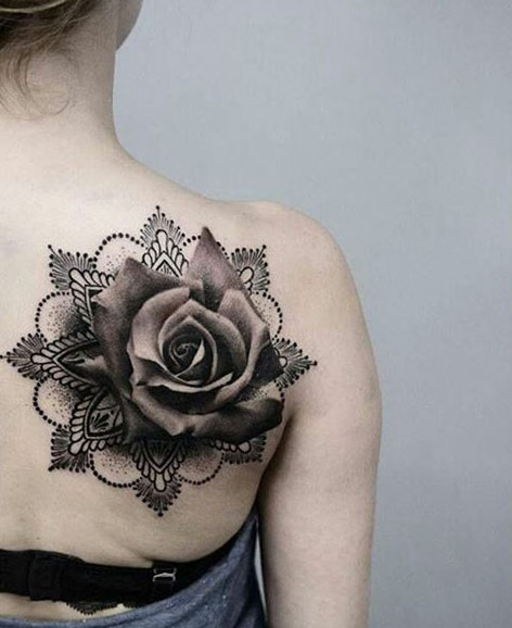 3D Rose Tattoo 