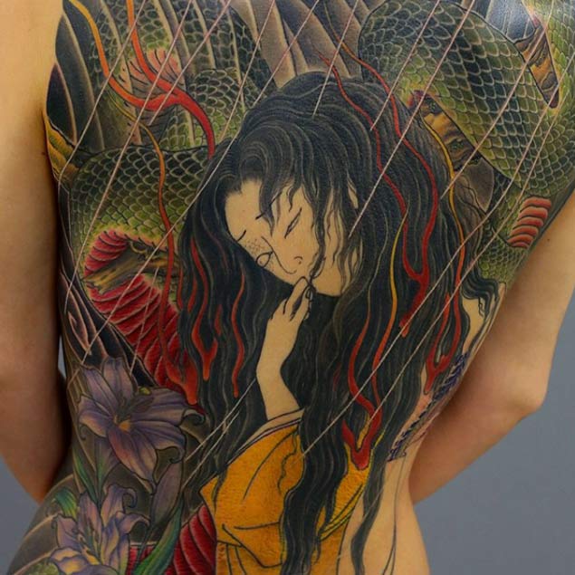 Irezumi Full Back Tattoo by Shingehara