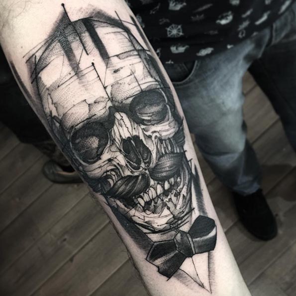 Skull Tattoo by Otheser