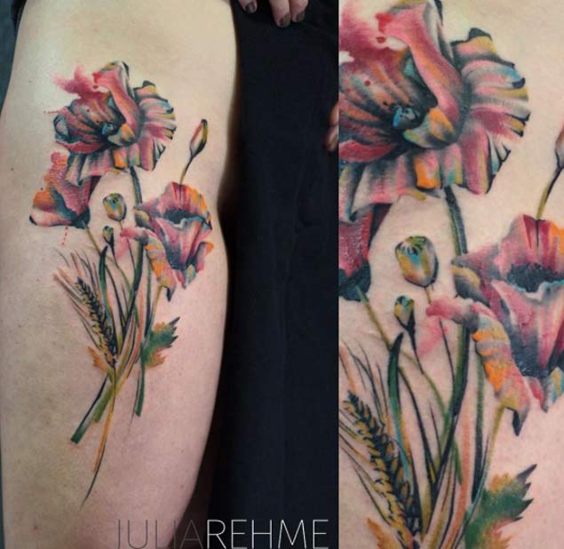 Watercolor Flowers by Julia Rehme