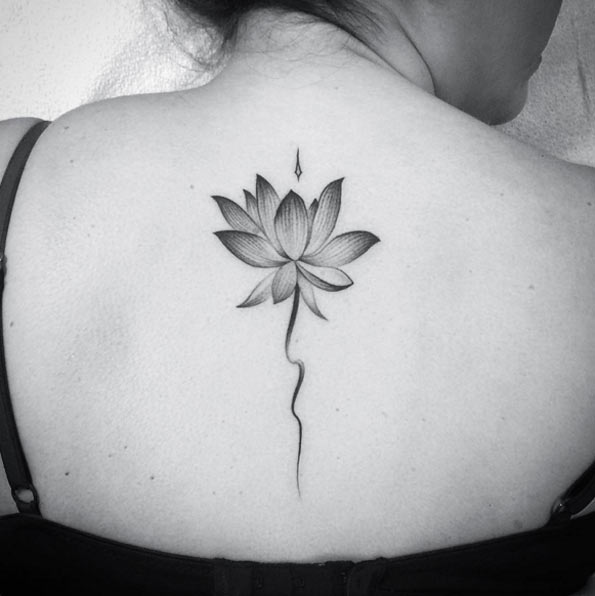 Lotus Flower Tattoo by Liz