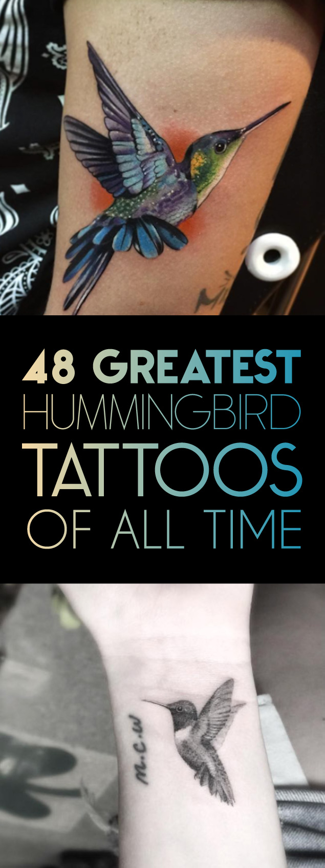 Only The Best Hummingbird Tattoos!