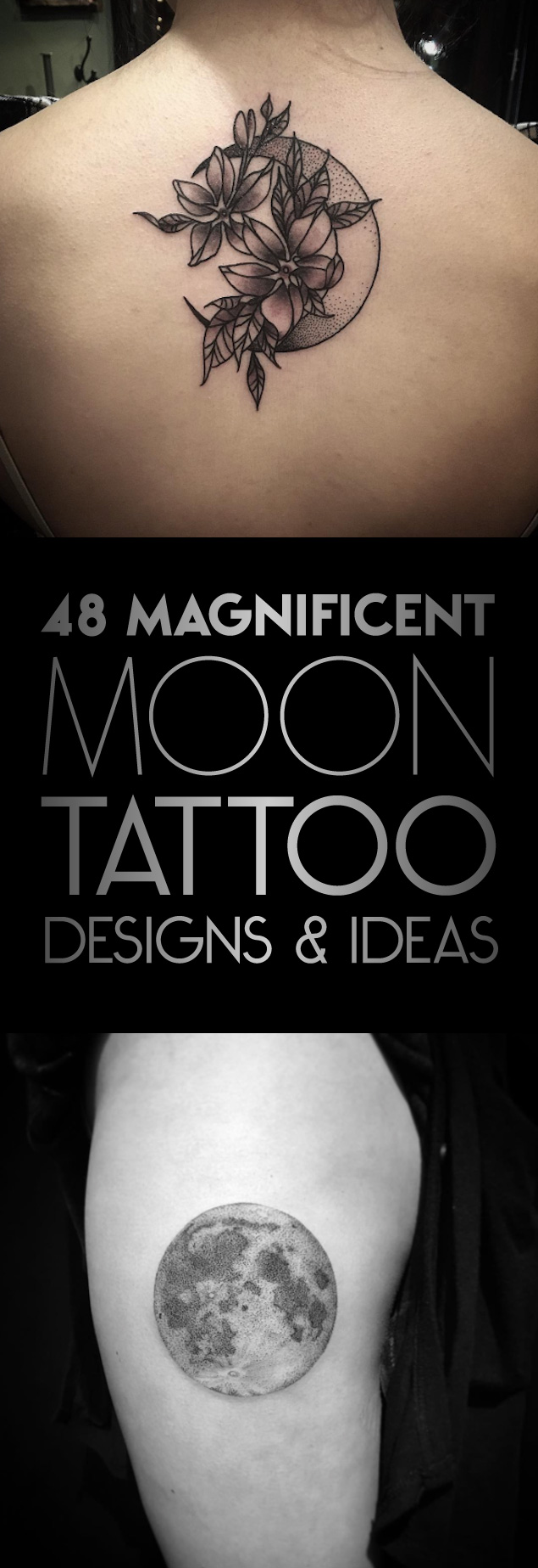 48 Magnificent Moon Tattoo Designs & Ideas - TattooBlend
