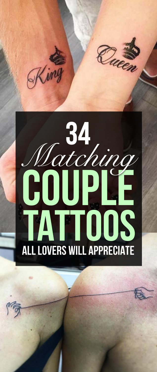 34 Matching Couple Tattoos All Lovers Will Appreciate - TattooBlend