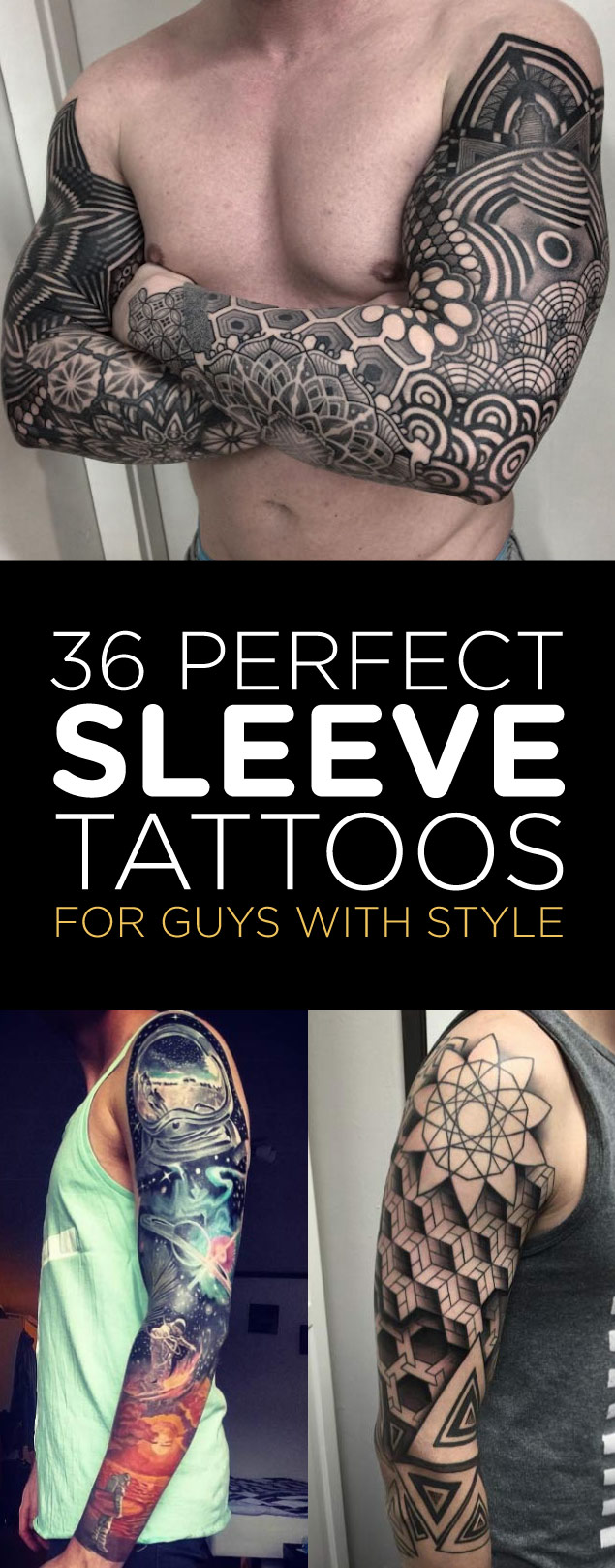 Perfect Sleeve Tattoo Designs for Men | TattooBlend