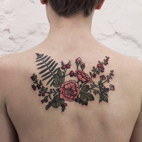 Botanical Back Piece by Olga Nekrasova