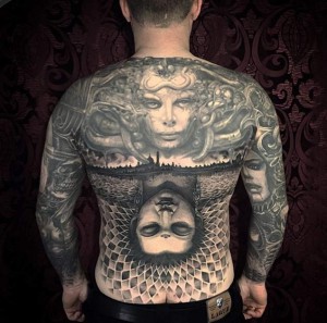 31 Breathtaking Full Back Tattoo Designs - TattooBlend