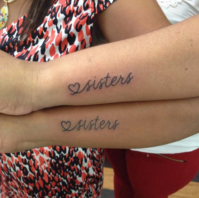 Sister Sibling Tattoos by Yan Camardelli