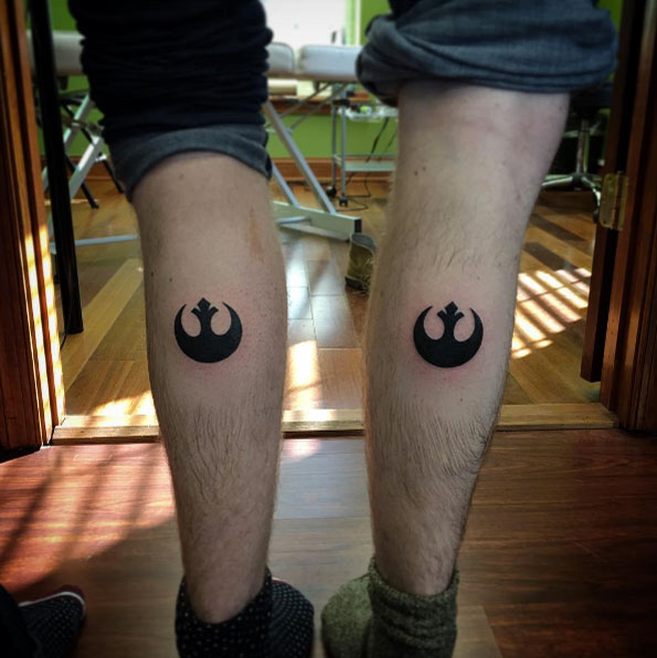 Rebel Alliance brother tats by Laura S