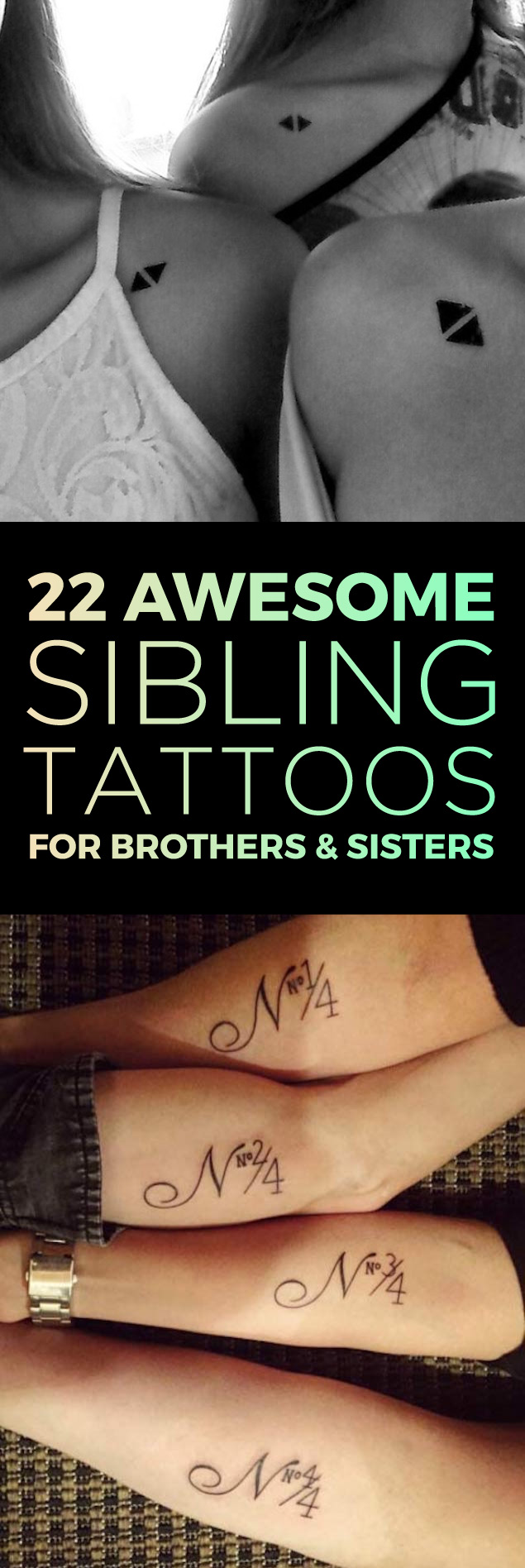 Matching Sibling Tattoo Designs | TattooBlend