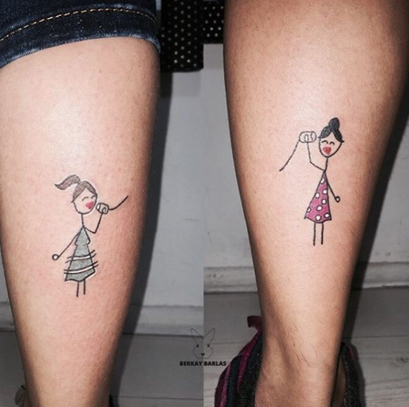Best Friend Tattoos by Berkay Barlas