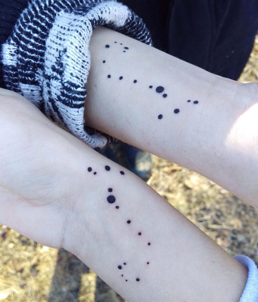 Constellation Tattoos by Vanessa Jade