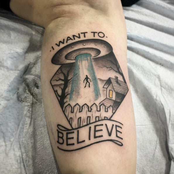 flying saucer tattoo