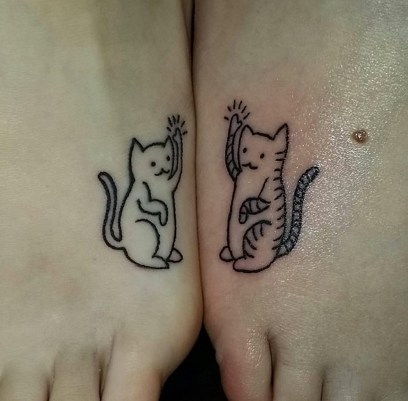 Best Friend Cat Tattoos