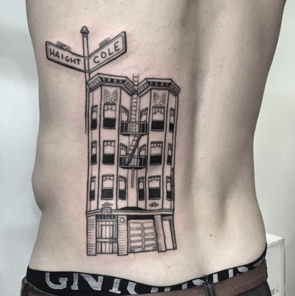 Apartment Tattoo Design by LARZ